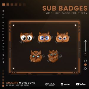 subbadge,preview1,owl,kongvector.com