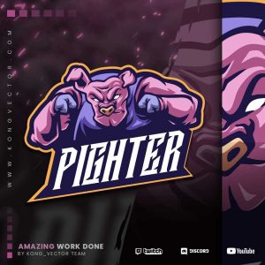 Logo,preview,pighter,kongvector.com