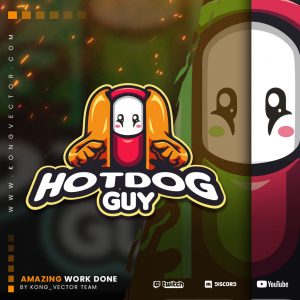 logo,preview,hotdogguy,kongvector.com