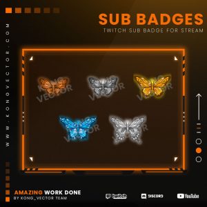 subbadge,preview,butterfly2,kongvector.com