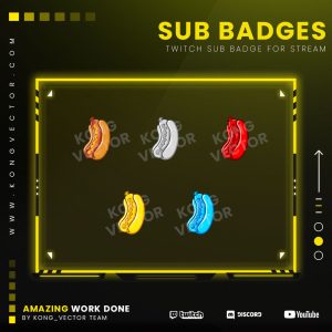 subbadge,preview,hotdog,kongvector.com