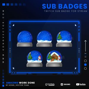 subbadges,preview,snowglobe,kongvetor.com
