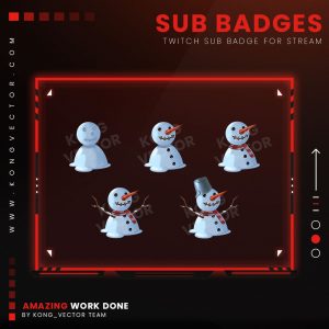 subbadges,preview,snowman,kongvector.com